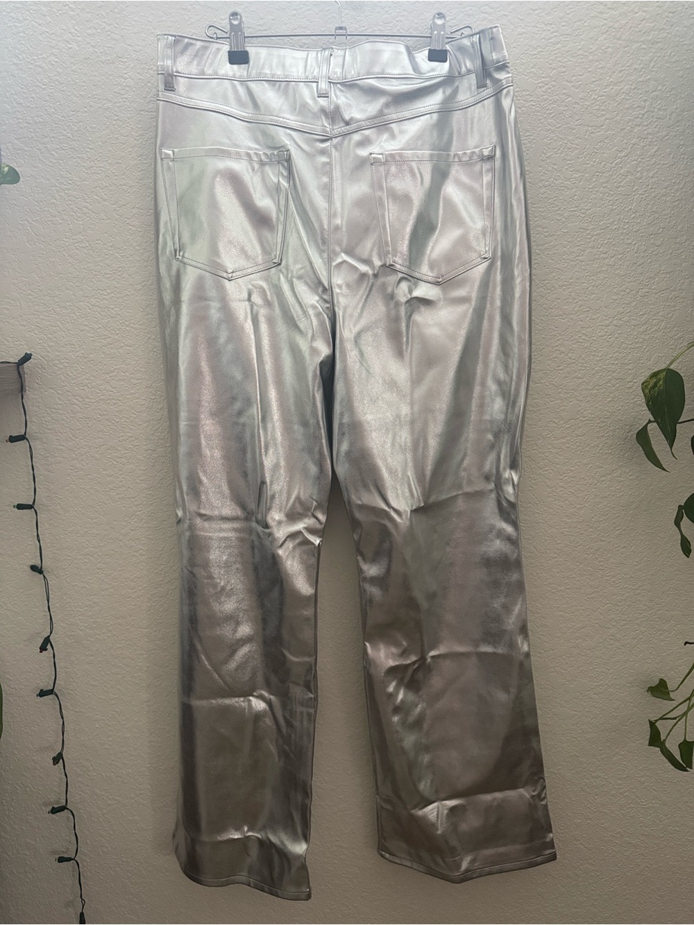 Wild Fable Metallic Silver Straight Leg Pants NWT Multiple Sizes - Picture 8 of 12